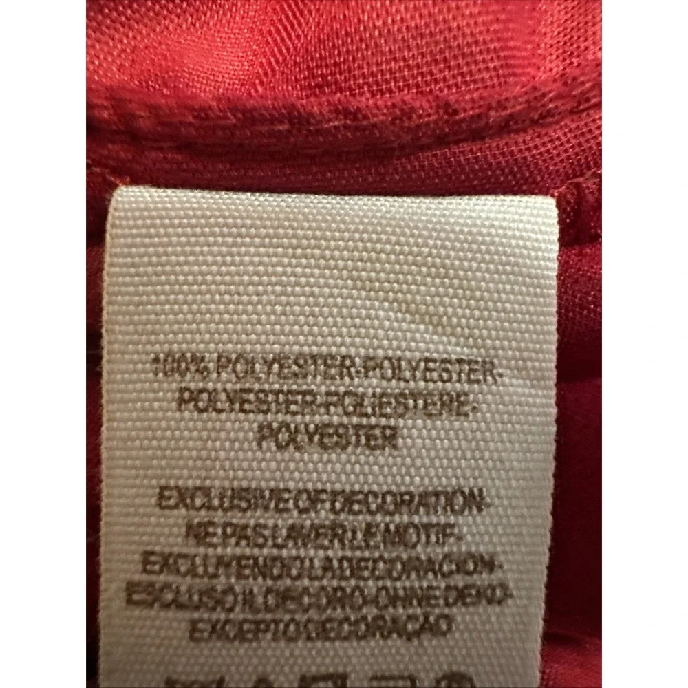 Free People Red Velvet Mini Dress Embroidered Details Size Small - Picture 11 of 13